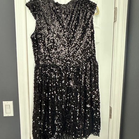 Red dot boutique 1x sequin black dress - Picture 2 of 3